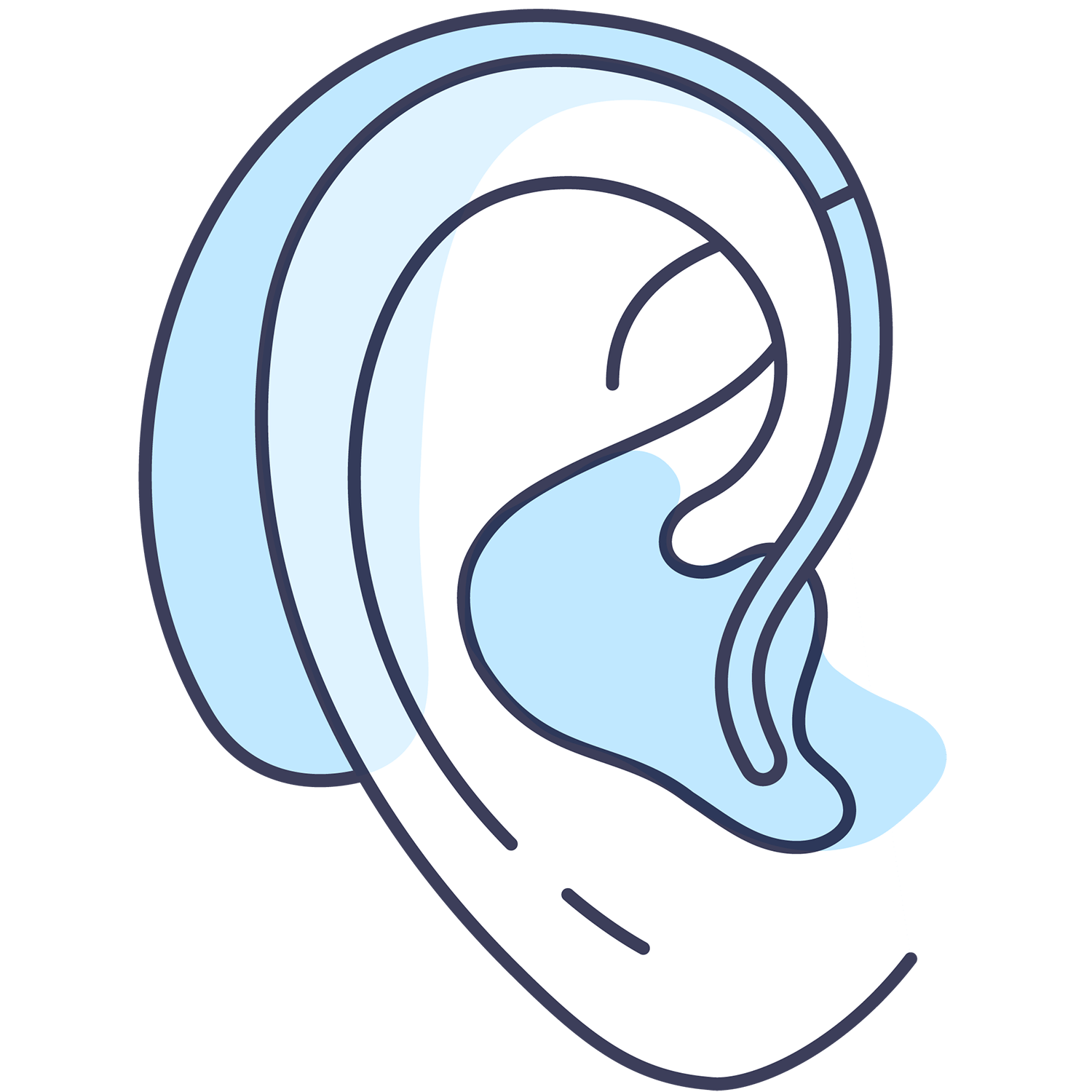 Behind-the-ear (BTE) hearing aid